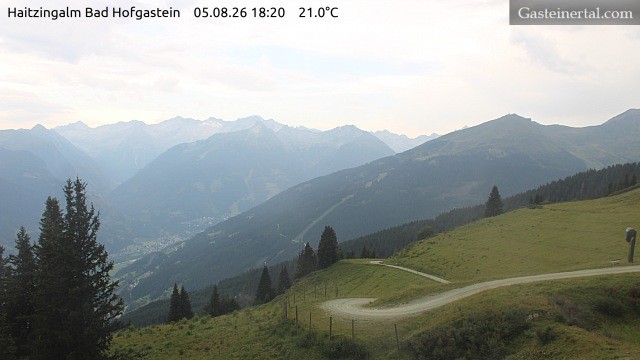 Archiv Foto Webcam Bad Hofgastein: Ausblick Haitzingalm