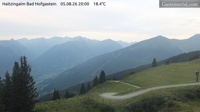Archiv Foto Webcam Bad Hofgastein: Ausblick Haitzingalm