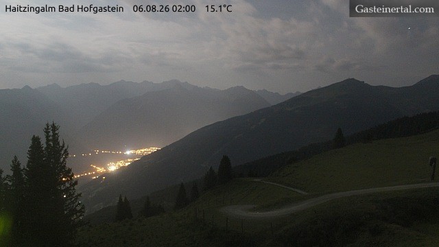 Archiv Foto Webcam Bad Hofgastein: Ausblick Haitzingalm