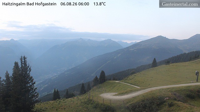 Archiv Foto Webcam Bad Hofgastein: Ausblick Haitzingalm