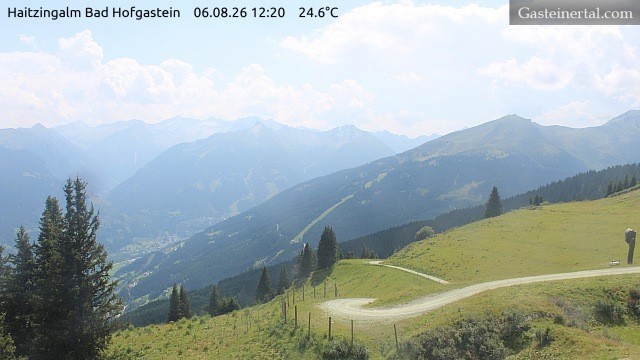 Archiv Foto Webcam Bad Hofgastein: Ausblick Haitzingalm