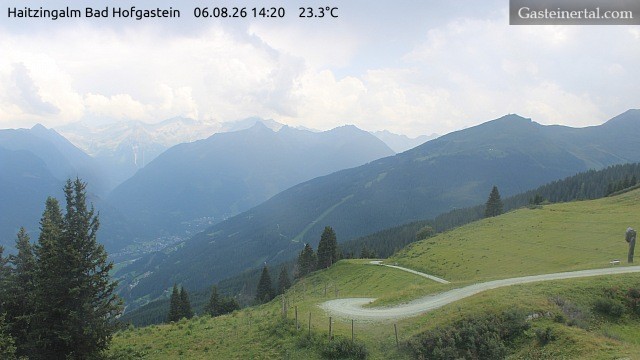 Archiv Foto Webcam Bad Hofgastein: Ausblick Haitzingalm