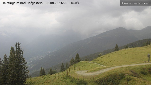 Archiv Foto Webcam Bad Hofgastein: Ausblick Haitzingalm