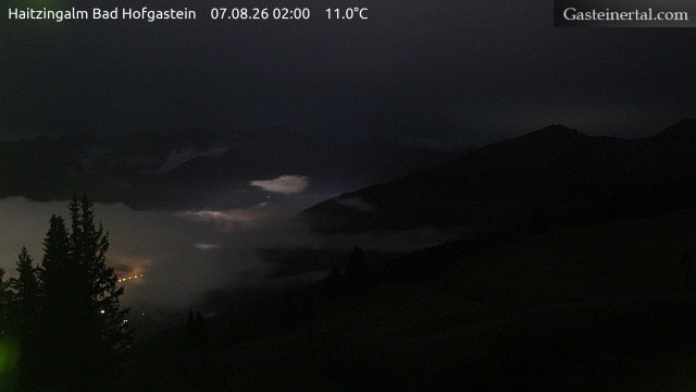 Archiv Foto Webcam Bad Hofgastein: Ausblick Haitzingalm
