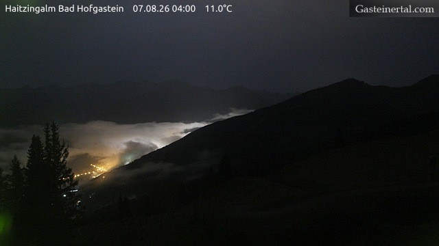 Archiv Foto Webcam Bad Hofgastein: Ausblick Haitzingalm