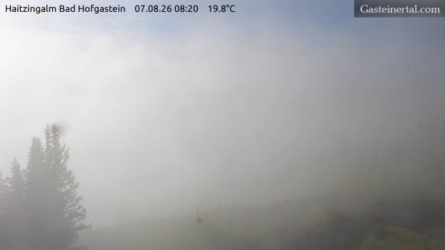 Archiv Foto Webcam Bad Hofgastein: Ausblick Haitzingalm