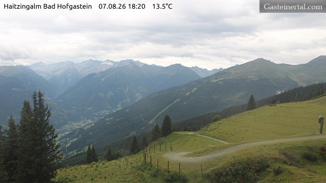 Archiv Foto Webcam Bad Hofgastein: Ausblick Haitzingalm