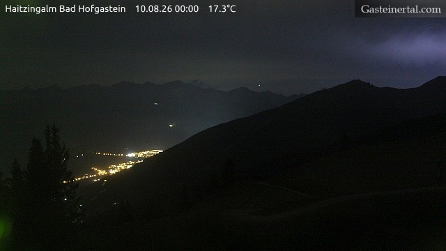 Archiv Foto Webcam Bad Hofgastein: Ausblick Haitzingalm