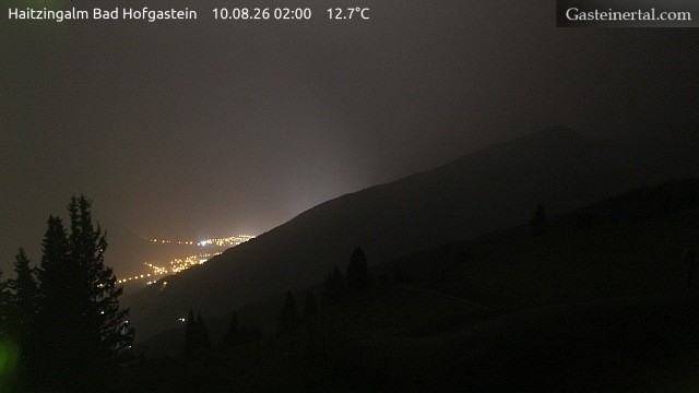 Archiv Foto Webcam Bad Hofgastein: Ausblick Haitzingalm