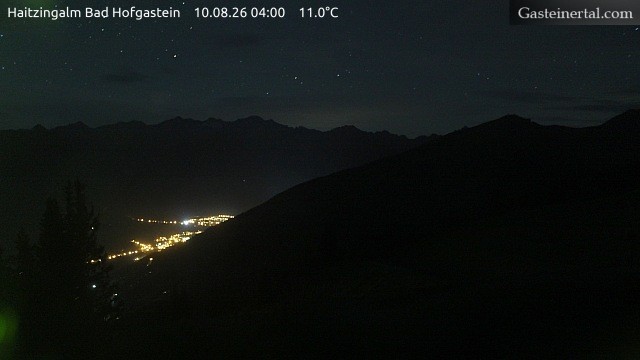 Archiv Foto Webcam Bad Hofgastein: Ausblick Haitzingalm