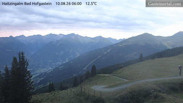 Archiv Foto Webcam Bad Hofgastein: Ausblick Haitzingalm
