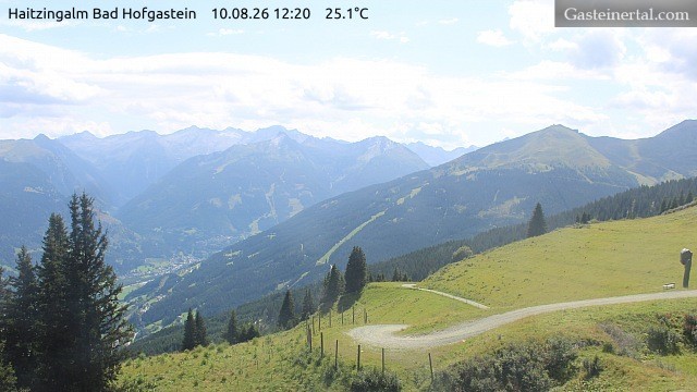 Archiv Foto Webcam Bad Hofgastein: Ausblick Haitzingalm