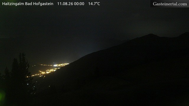 Archiv Foto Webcam Bad Hofgastein: Ausblick Haitzingalm