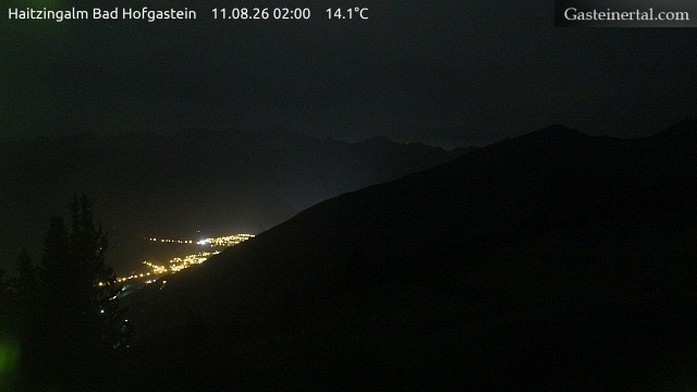 Archiv Foto Webcam Bad Hofgastein: Ausblick Haitzingalm