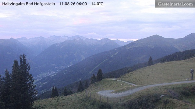 Archiv Foto Webcam Bad Hofgastein: Ausblick Haitzingalm