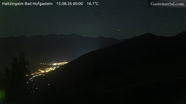 Archiv Foto Webcam Bad Hofgastein: Ausblick Haitzingalm