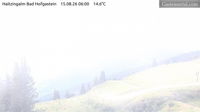Archiv Foto Webcam Bad Hofgastein: Ausblick Haitzingalm