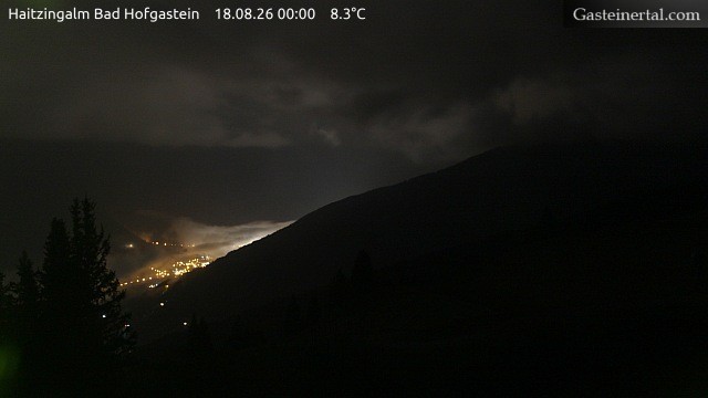 Archiv Foto Webcam Bad Hofgastein: Ausblick Haitzingalm