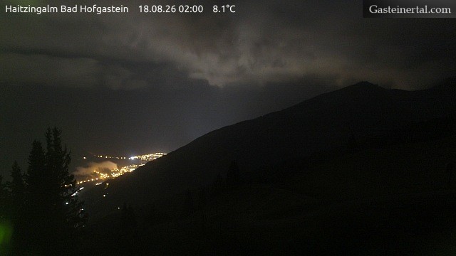 Archiv Foto Webcam Bad Hofgastein: Ausblick Haitzingalm