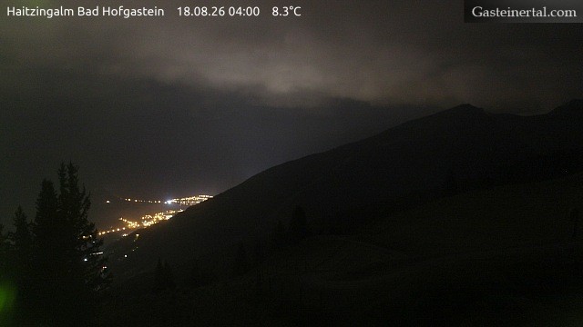 Archiv Foto Webcam Bad Hofgastein: Ausblick Haitzingalm