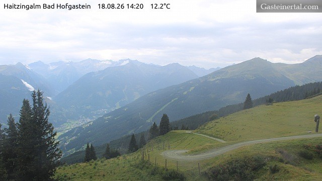Archiv Foto Webcam Bad Hofgastein: Ausblick Haitzingalm