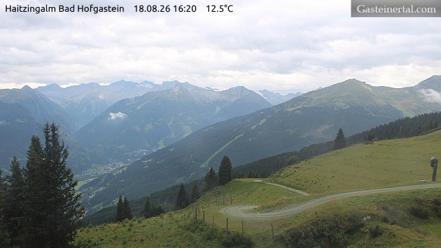 Archiv Foto Webcam Bad Hofgastein: Ausblick Haitzingalm