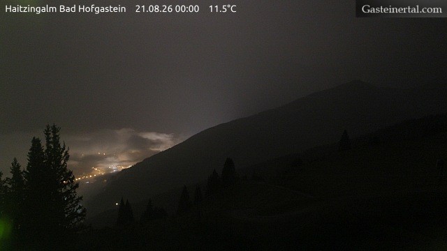 Archiv Foto Webcam Bad Hofgastein: Ausblick Haitzingalm