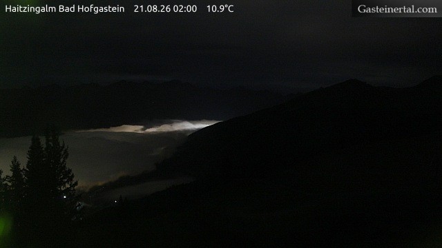 Archiv Foto Webcam Bad Hofgastein: Ausblick Haitzingalm