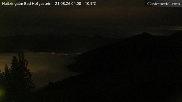Archiv Foto Webcam Bad Hofgastein: Ausblick Haitzingalm