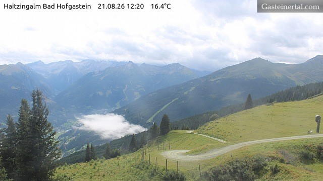 Archiv Foto Webcam Bad Hofgastein: Ausblick Haitzingalm