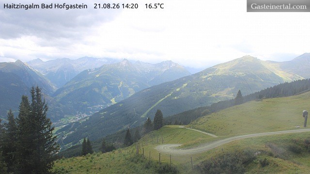 Archiv Foto Webcam Bad Hofgastein: Ausblick Haitzingalm