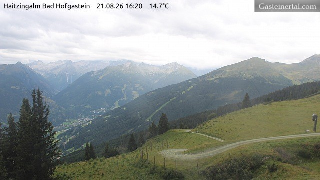 Archiv Foto Webcam Bad Hofgastein: Ausblick Haitzingalm