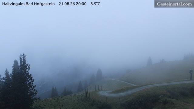 Archiv Foto Webcam Bad Hofgastein: Ausblick Haitzingalm