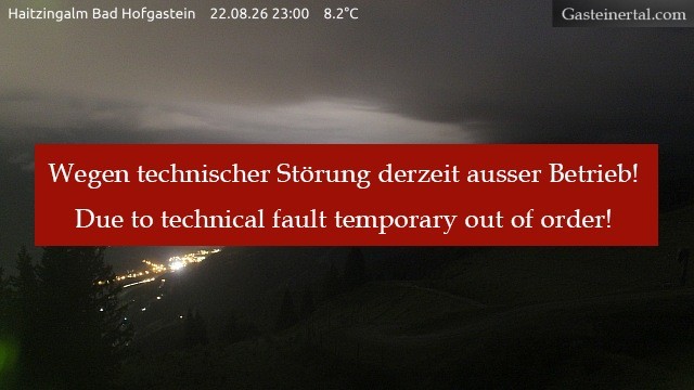 Archived image Webcam Haitzingalm View - Bad Hofgastein