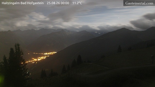 Archiv Foto Webcam Bad Hofgastein: Ausblick Haitzingalm