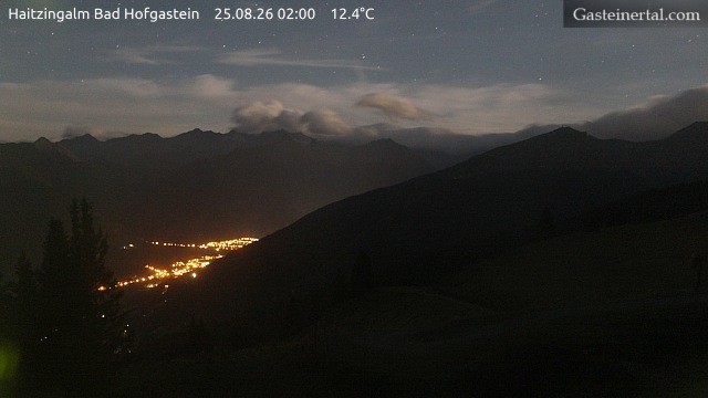 Archiv Foto Webcam Bad Hofgastein: Ausblick Haitzingalm