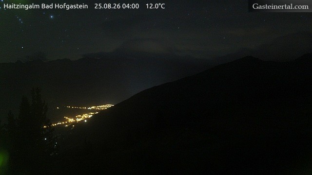 Archiv Foto Webcam Bad Hofgastein: Ausblick Haitzingalm