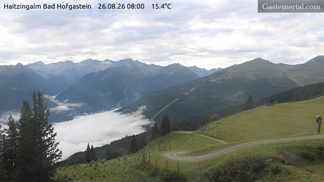 Archiv Foto Webcam Bad Hofgastein: Ausblick Haitzingalm