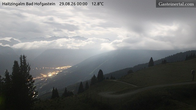 Archiv Foto Webcam Bad Hofgastein: Ausblick Haitzingalm