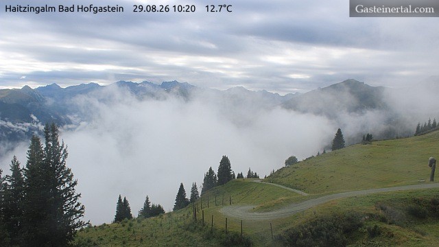 Archiv Foto Webcam Bad Hofgastein: Ausblick Haitzingalm