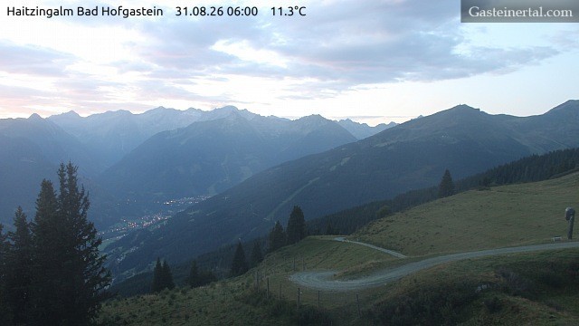 Archiv Foto Webcam Bad Hofgastein: Ausblick Haitzingalm