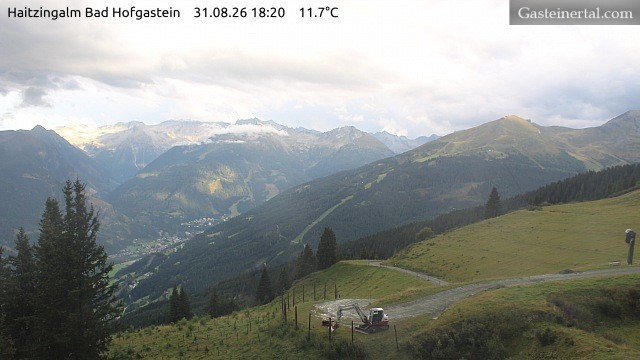 Archiv Foto Webcam Bad Hofgastein: Ausblick Haitzingalm