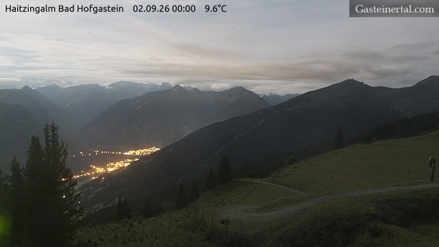 Archiv Foto Webcam Bad Hofgastein: Ausblick Haitzingalm