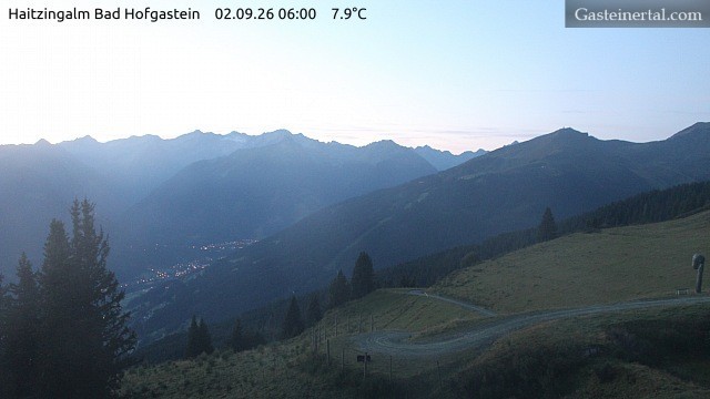 Archiv Foto Webcam Bad Hofgastein: Ausblick Haitzingalm