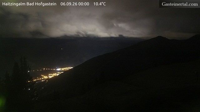 Archiv Foto Webcam Bad Hofgastein: Ausblick Haitzingalm