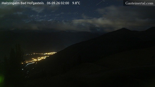 Archiv Foto Webcam Bad Hofgastein: Ausblick Haitzingalm