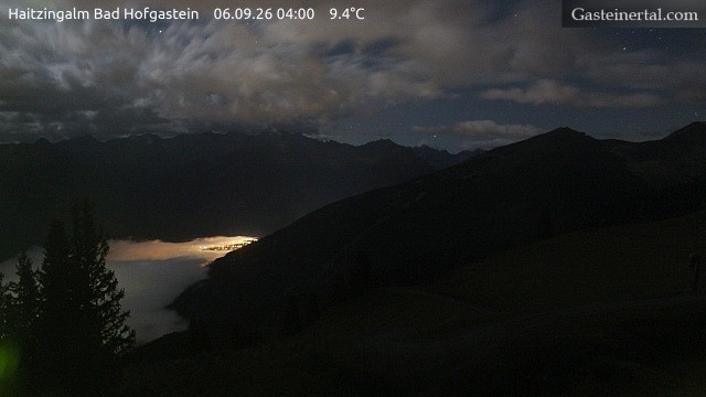 Archiv Foto Webcam Bad Hofgastein: Ausblick Haitzingalm