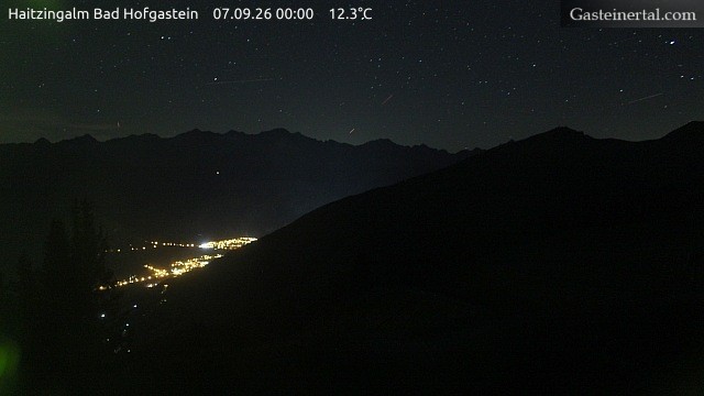 Archiv Foto Webcam Bad Hofgastein: Ausblick Haitzingalm