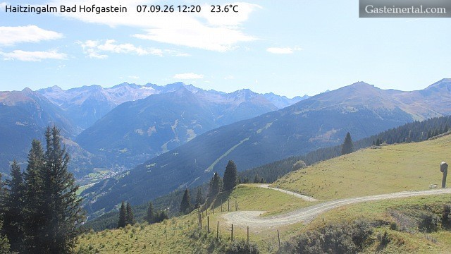 Archiv Foto Webcam Bad Hofgastein: Ausblick Haitzingalm