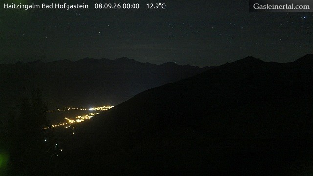 Archiv Foto Webcam Bad Hofgastein: Ausblick Haitzingalm